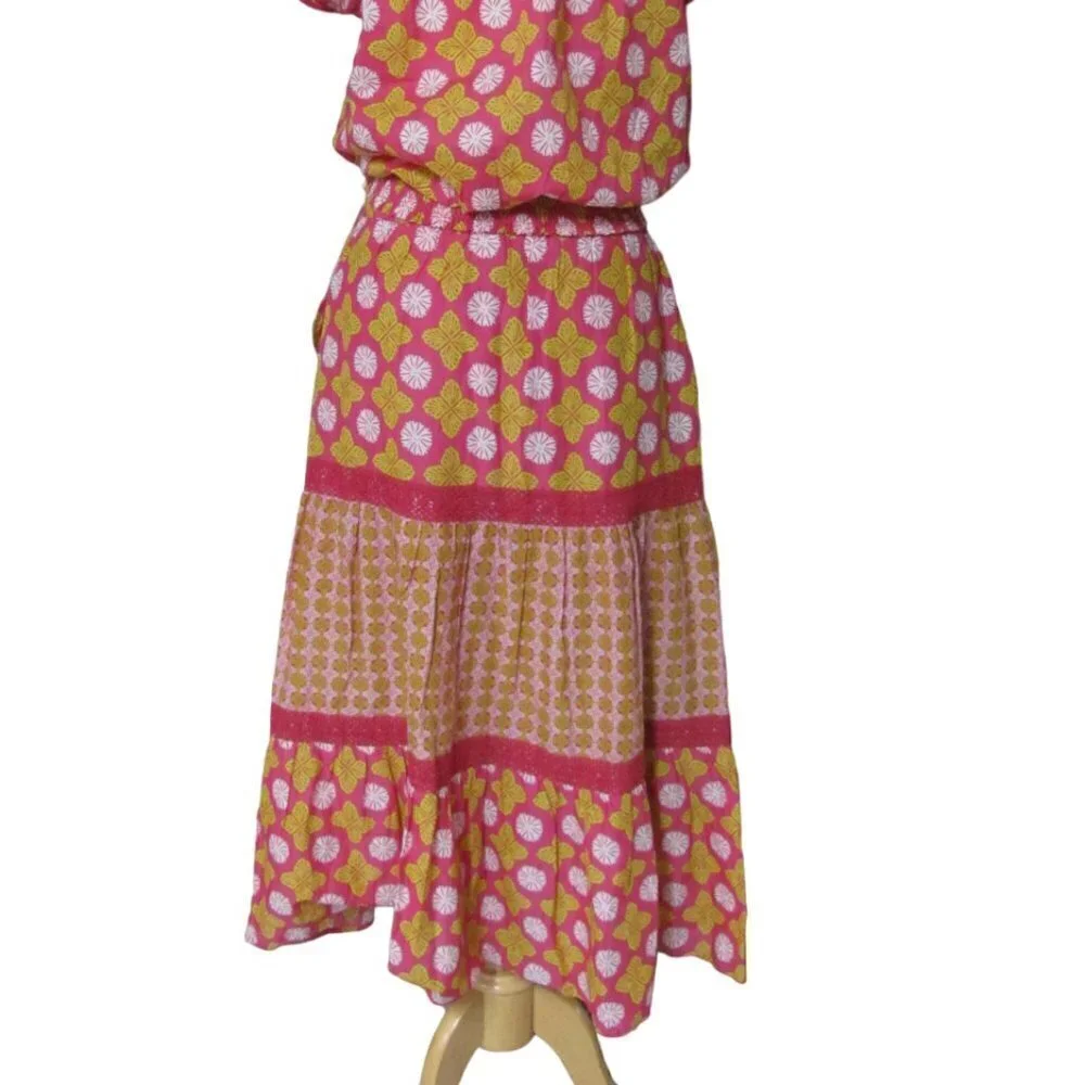 SIGRID OLSEN LADIES 2 PIECE SHIRT & MAXI SKIRT SET - Picture 8 of 15